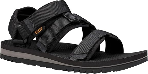Teva Cross Strap Trail Sandal Mens Hiking Shoe, Black, 9