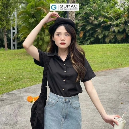Áo sơ mi nữ tay ngắn năng động YA37