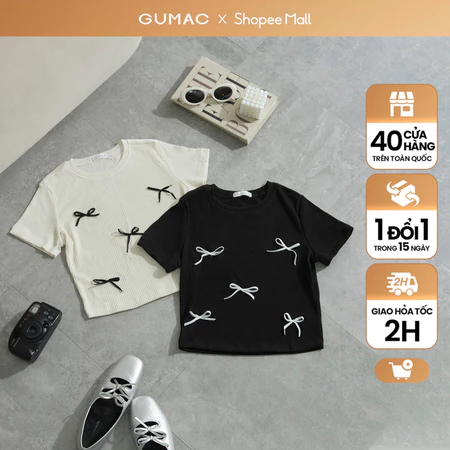 Áo tanktop đính nơ thời trang Gmorning - GUMAC YTAE06092